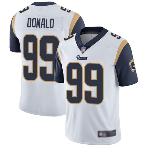 Los Angeles Rams Limited White Men Aaron Donald Road Jersey NFL Football #99 Vapor Untouchable